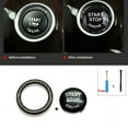 Black Start Stop Engine Button Cover Trim for Compatible BMW Models E90