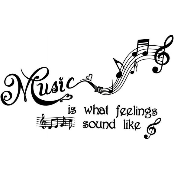 Black Stave Wall Sticker Music Notes Wall Decals Removable Vinyl Wall Stickers for Classroom Kids Music Studio Dance Room Bedroom Art Decor Music Lover's House Decoration for DIY