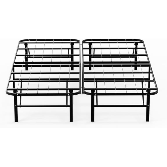 Black Steel 14” Full Bed Frame | Steel Foundation with 2000 lb Capacity | No Box Spring Required | Underbed Storage | Easy Assembly | Black Metal Full Size Bed Frame