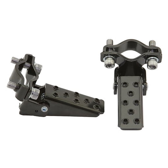 Black Steel Bike Foldable Fork Step. Bike pegs, bicycle pegs, bike accessory, bicycle accessory.