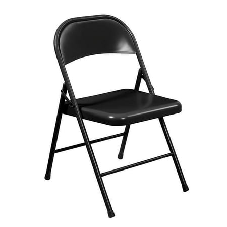 Black Steel Commercialine Folding Chairs