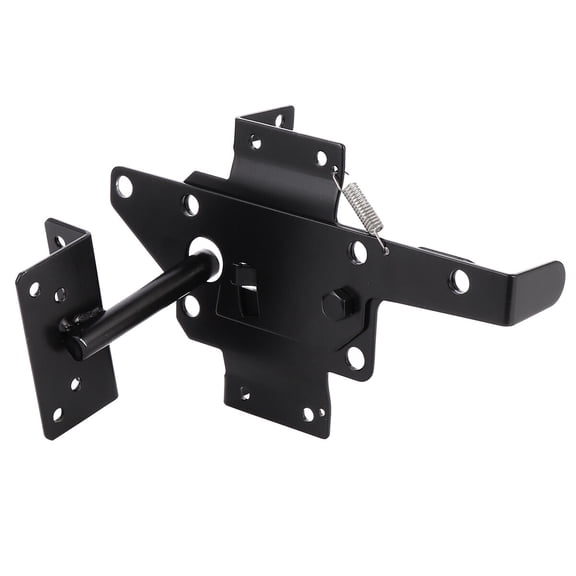 Black Steel Gate Latch for Home with Automatic Self Locking Fingertip Release