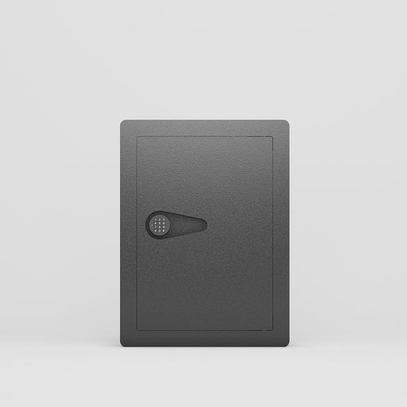 Black Steel Hidden Wall Safe with Digital Combination Lock, Anti-Theft Security Safe for Pistols, Cash, Jewelry