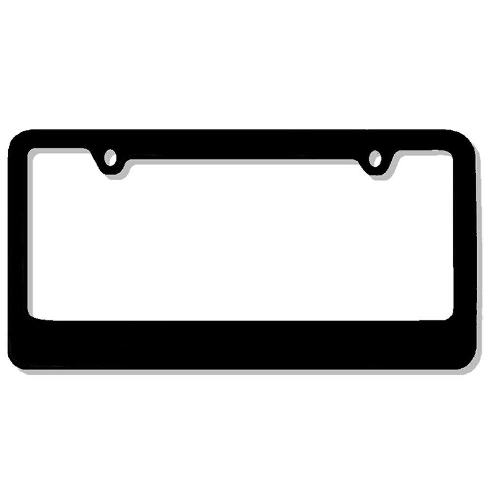 Black Steel License Plate Frame