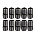 thumbnail image 1 of Black Steel Nipple Pipe, Threaded Pre Cut Pipe Connectors, 2-1/2 in x 3-1/2 in (Pack Of 10), 1 of 3
