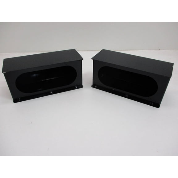 Black Steel Oval Mounting Boxes for 6 inch LED Oval Brake Stop Turn Tail Lights