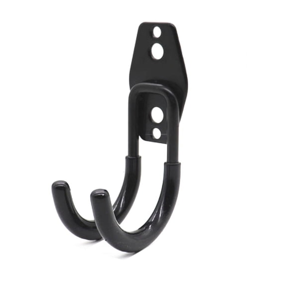 Black Steel & PVC Motorcycle Helmet Holder Hook Display Rack Wall Mount Hanger