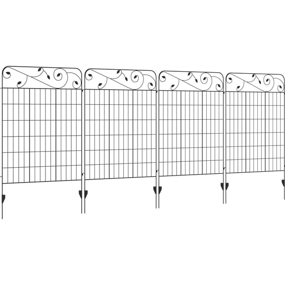 Black Steel Panels - Bendable to Angles - Garden, Outdoor Space / Fits Different Spaces and Functions