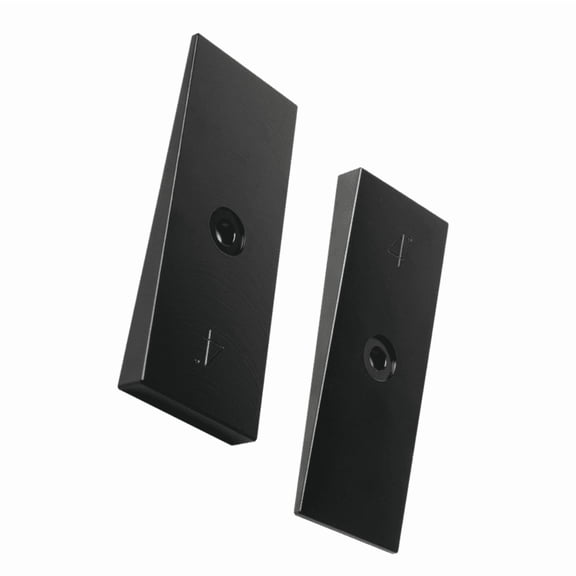 Black Steel Pinion Angle Shims 4 Degree 2" Wide - 2-Piece Set for Axle Alignment & Suspension Adjustment