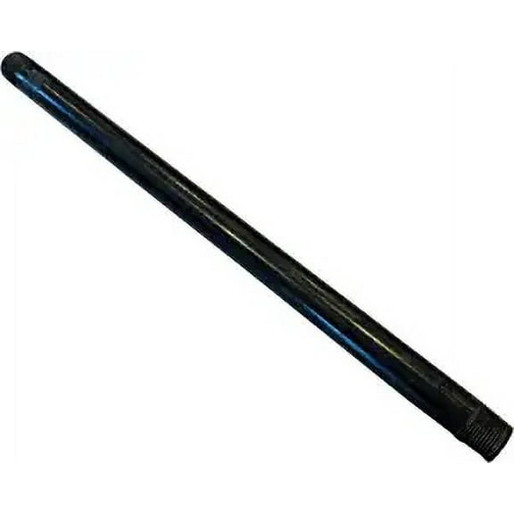 Black Steel Pipe (1/2" Threaded) (18" Long)