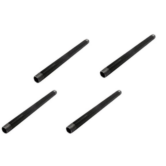 Black Steel Pipe threaded fitting (3/8 In. x 48 In.) 4 pack