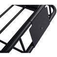 Black Steel Rooftop Cargo Carrier Basket Top Mount Roof Rack for