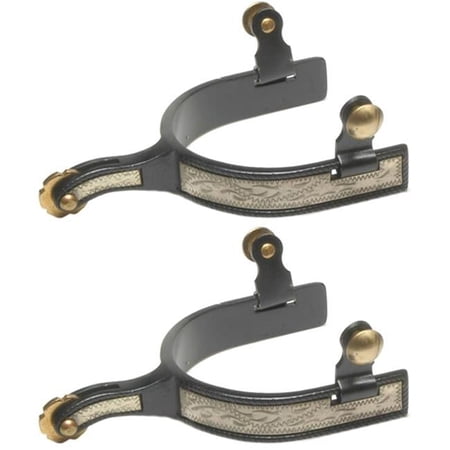 Black Steel Roping Spurs