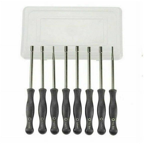 Black Steel and Plastic Square Handle Screwdriver Tool for Carburetor Repair