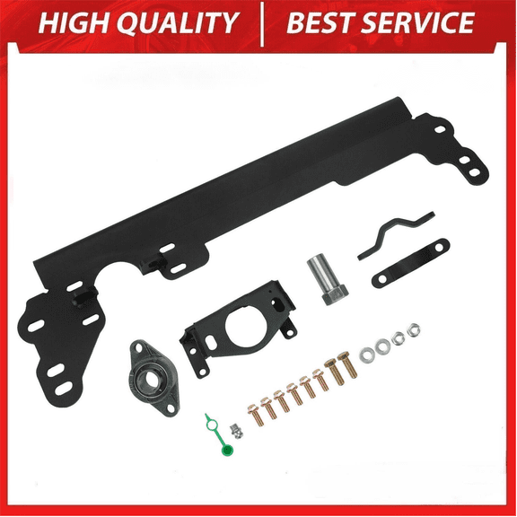 Black Steering Box Brace For 1984-2001 Jeep Cherokee XJ w/Sector Shaft Support