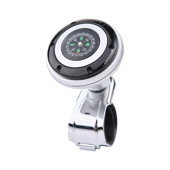 Black Steering Wheel Spinner Knob Assist Grip Multifunctional Bearing Aid 360 Rotation Easy Install Universal Car Driving Accessory 3.34X2.56X2.36 Inch