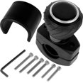 Black Steering Wheel Spinner Knob Universal Power Handle w/ 3 Different