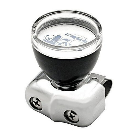 Black Steering Wheel Spinner w/ Clear Top
