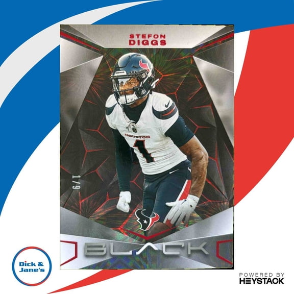 Panini Black Stefon Diggs #44 Base Ruby Houston Texans Football Card