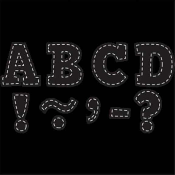 Black Stitch Bold Block 3 Magnetic Letters