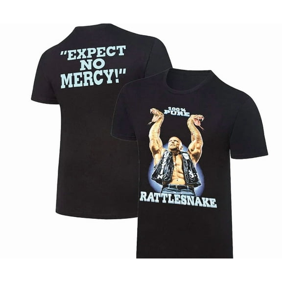 Black ''Stone Cold'' Steve Austin Retro Rattlesnake T-Shirt