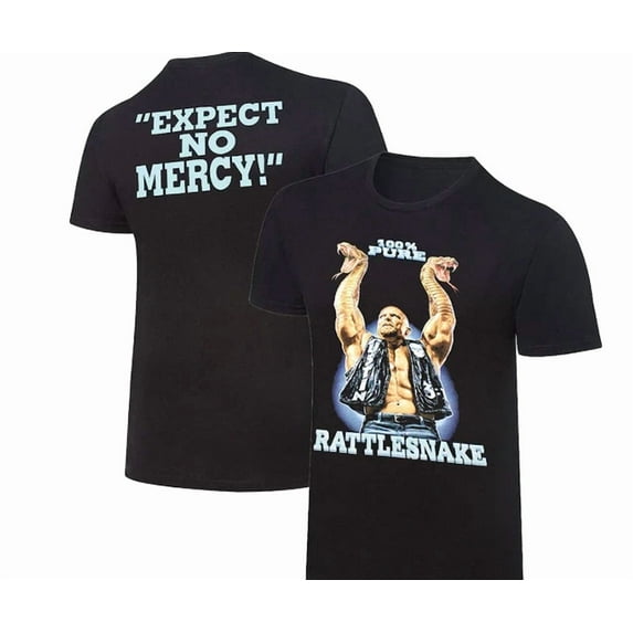 Black ''Stone Cold'' Steve Austin Retro Rattlesnake T-Shirt