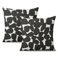 thumbnail image 1 of Black Stone Decorative Pillows Pillow Cover,Soft Pillow Cas Covers,linen Pillowcases Double-sided Printing for Sofa Couch Outdoor Decor,Decorative Set Of 2,16x16 Inches, 1 of 7