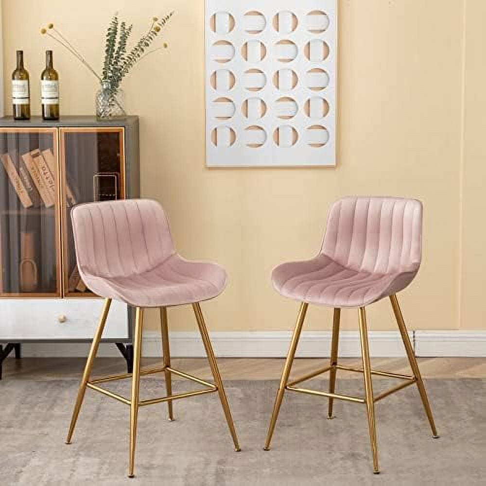 Black Stools Mid Century Modern Barstools Counter Height Stools with ...