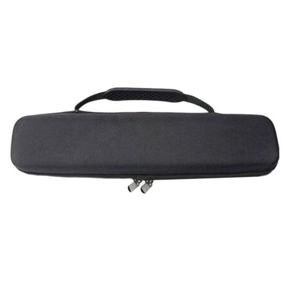 Black Storage Bag, Recorder Flute Bag EVA Zipper Carrying Pouch, Soprano Recorder Hard Case for Music Instrument, Hair Straightener Wrapped Curling Wand