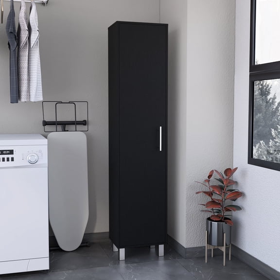 Black Storage Cabinet with FSC Certification / Safe and Reliable