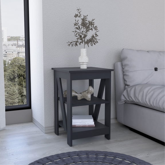 Black Storage Table/In Bathrooms/Tidy Organization