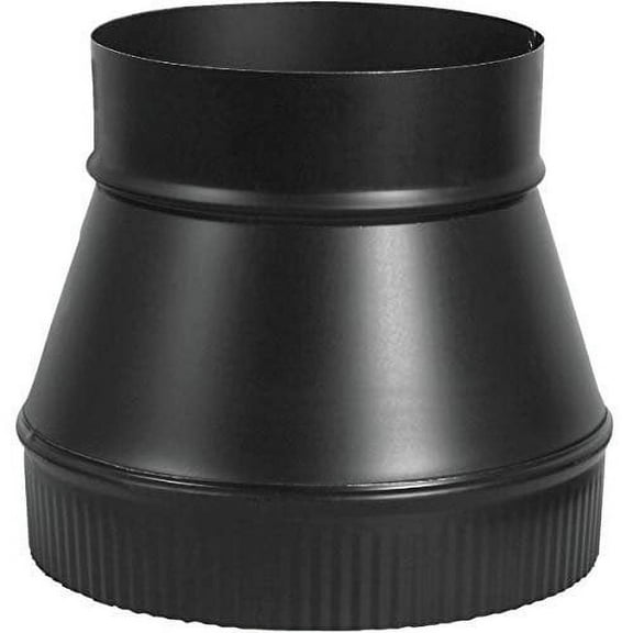 Imperial Stove Pipe Flue Increaser - Steel Increaser - 5 x 6-In., Black