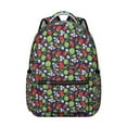 thumbnail image 1 of Black Strawberry Plants Fruit Backpack for School,Cute School Bag,Schoolbag with Adjustable Shoulder Straps & Padded Back,15.3"x11"x7.1".﻿, 1 of 6