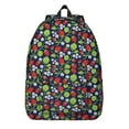 thumbnail image 1 of Black Strawberry Plants Fruit Backpack for School,Cute School Bag,Schoolbag with Adjustable Shoulder Straps & Padded Back,15.7"x11.8"x5.5", 1 of 5