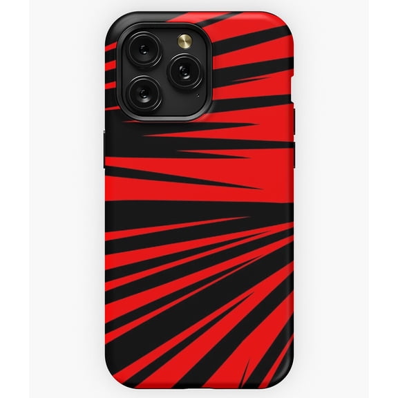 Black Streaks Abstract Paint Brush Stroke Art A8022 Phone Case for iPhone 11 to 17 Pro Max