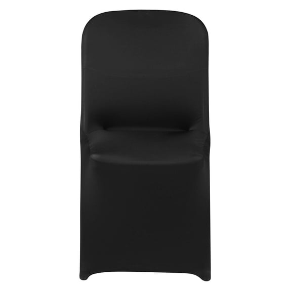 Black Stretch Chair Covers, 30-Piece Set for Wedding Party Banquet, Polyester Spandex Slipcovers Fits Chairs up to 18.1x19.7x33.9 Inches