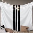thumbnail image 1 of Black Stripe Small Tapestry for Bedroom Wall Hanging Tapestry, Abstract Modern Art Vertical Striped Ceiling Backdrop Tapestries Poster Blanket Wall Decor for Teens Room Living Room Dorm 23" x 28", 1 of 2