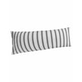 thumbnail image 1 of Black Striped Body Pillow Covers, Black White Stripes Farmhouse Soft Bed Throw Pillowcases Breathable Cooling Long Lumbar Body Pillow Sham Cover for Bed Sofa 20''x54'', 1 of 7