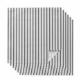 thumbnail image 1 of Black Striped Cloth Napkins, Black White Stripes Farmhouse Washable and Reusable Dinner Napkins Set of 6, Table Napkin for Kitchen Party Birthday Wedding Hotel Housewarming 20"x20", 1 of 8