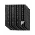 thumbnail image 1 of Black Striped Cloth Napkins Set of 6 Reusable Dinner Napkins, Modern Abstract Art Geometric Stripes Cocktail Napkin Washable Table Napkins for Wedding/Holiday Party/Baby Shower 20"x20", 1 of 7