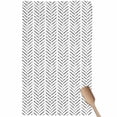 thumbnail image 1 of Black Striped Kitchen Towel Dish Cloths Set of 1, Microfiber Soft Kitchen Hand Towels, Modern Abstract Art Geometric Absorbent Quick Drying Dishcloths 18 x 28 Inches, 1 of 8