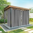 thumbnail image 1 of Black Striped Outdoor Curtains for Patio Waterproof,Windproof Privacy Curtains with Weighted Bottom,Modern Farmhouse Black and White Stripes Outside Drapes for Picnic Garage Yard 54"x95" 2 Panel, 1 of 8