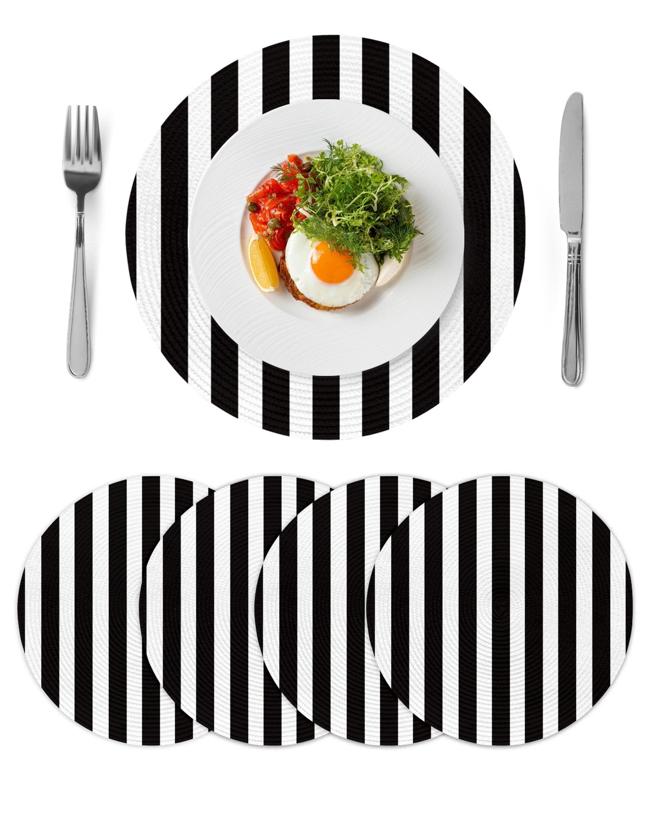 Placemats Black And White