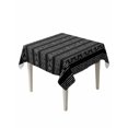 thumbnail image 1 of Black Striped Table Cloth, Modern Abstract Art Geometric Stripes Waterproof Tablecloth for Square Tables, Reusable Washable Fabric Table Cover for Restaurant Kitchen Dining Tables 60"x60", 1 of 6