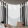 thumbnail image 1 of Black Striped Tapestry for Bedroom Wall Hanging Tapestry, Modern White Striped Abstract Art Aesthetics Ceiling Backdrop Tapestries Poster Blanket Wall Decor for Teens Room Living Room Dorm 59" x 79", 1 of 8