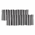 thumbnail image 1 of Black Striped Valances for Windows, Decorative Rod Pocket Window Valance Curtains, Modern Farmhouse Black White Stripes Short Curtain Drapes for Kitchen/Bathroom/Living Room, 2 Panels, 60" W x 18" L, 1 of 8