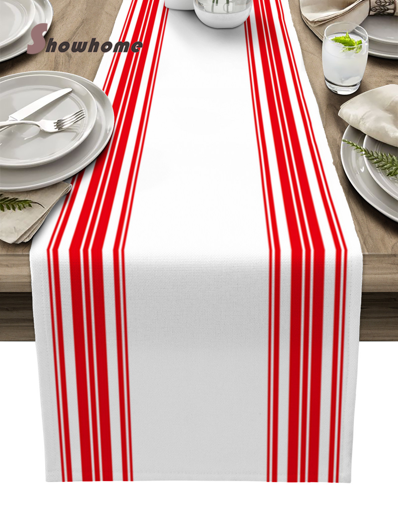Black Stripes Country Farmhouse Table Runner Wedding Table r Party ...