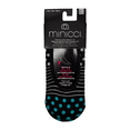 thumbnail image 1 of Black Stripes And Dots Liner Socks Size M/L, Comfortable, Breathable Liner Socks With A Snug, Discreet Fit That Stays Hidden In Shoes, Perfect For Everyday Wear, 1 of 1