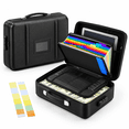 Hard Shell File Height Black Style A Portable Locking Hard-Shell Document File Organizer for ...