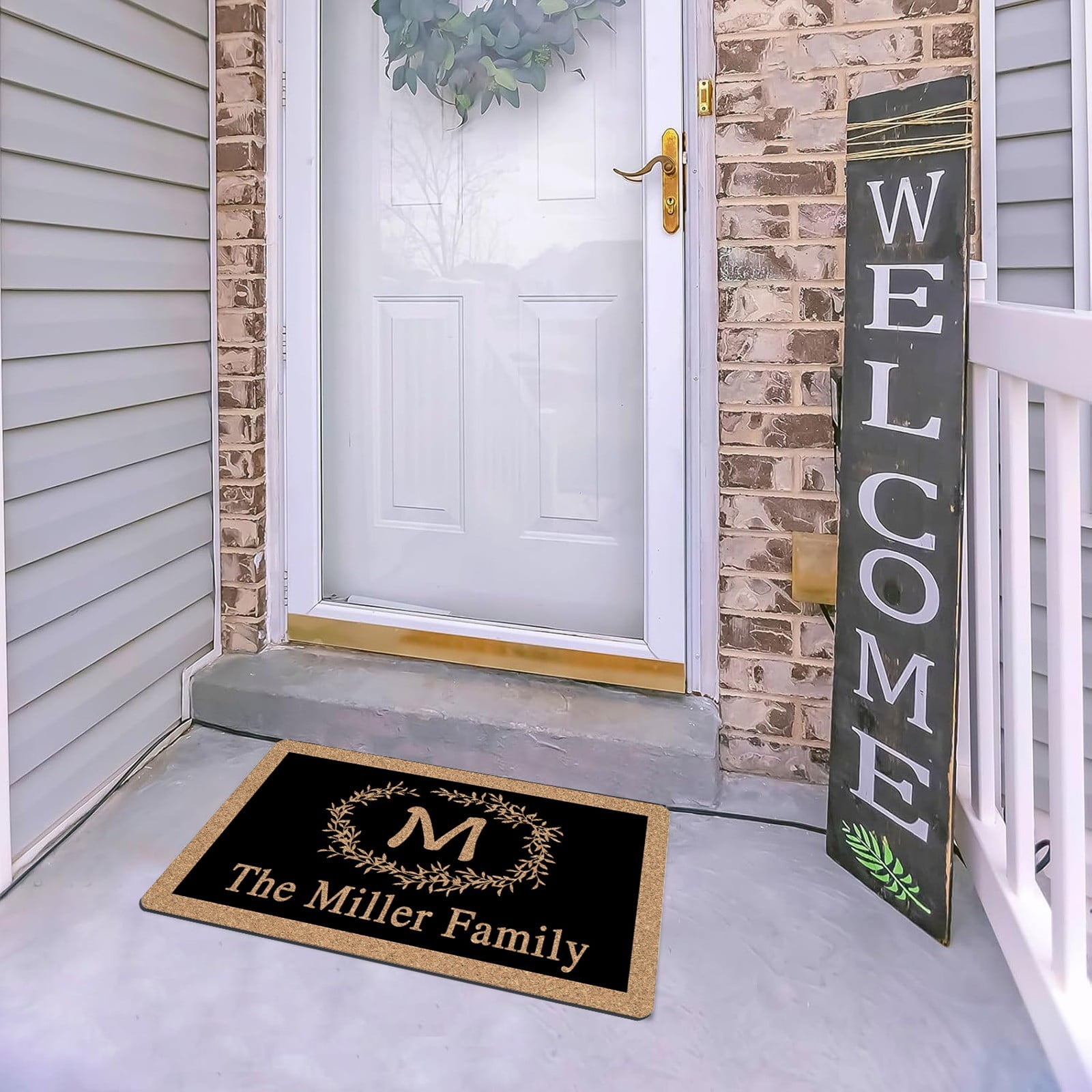 Black Style Outdoor Mat For Front Door Outdoor Mat For